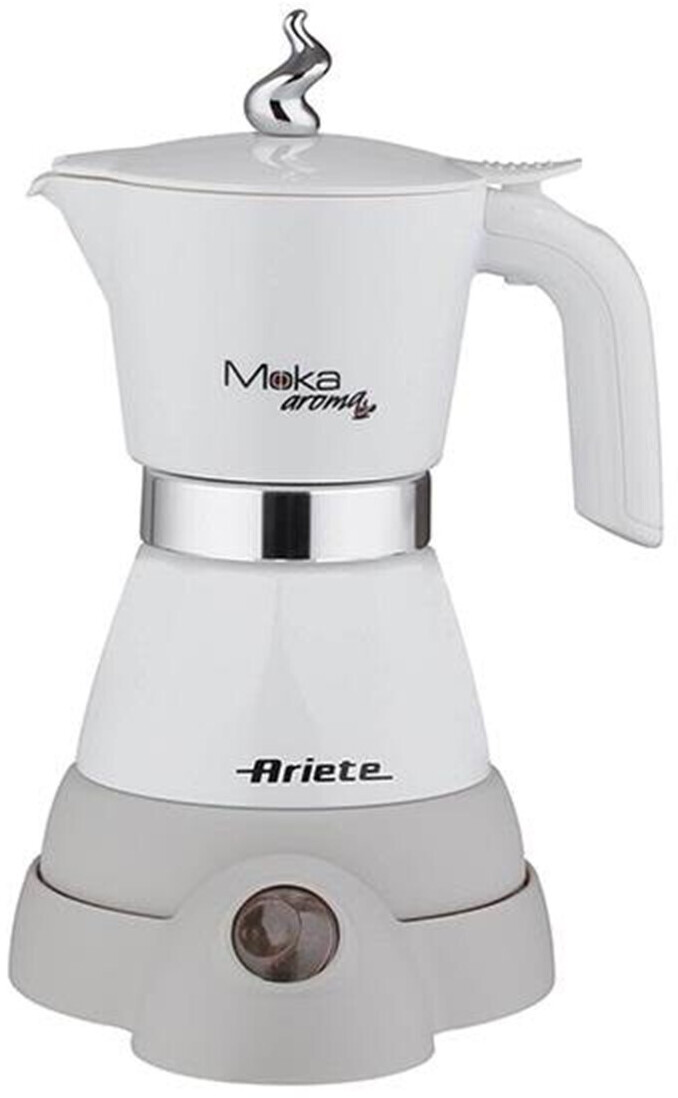 قهوه ساز موکاپات برقی آریته ایتالیا مدل Ariete Moka Aroma 1358 | رنگ سفید | طراحی کلاسیک با خاموشی خودکار